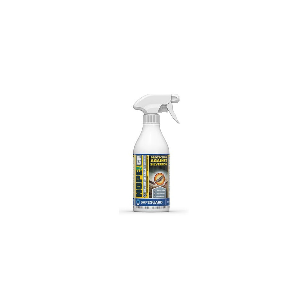 (500ml) NOPE CP Silverfish Killer Spray - Long-Lasting, Odourless, Fast Acting for Indoor and Outdoor use. HSE Approved