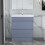 750mm Bathroom Vanity Unit Basin Sink Floor standing Unit 2 Drawers Grey 1