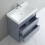 750mm Bathroom Vanity Unit Basin Sink Floor standing Unit 2 Drawers Grey 4