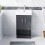 NES Home Nes Home 450mm Anthracite 2 Doors Basin Vanity Unit Bathroom Cabinet 2