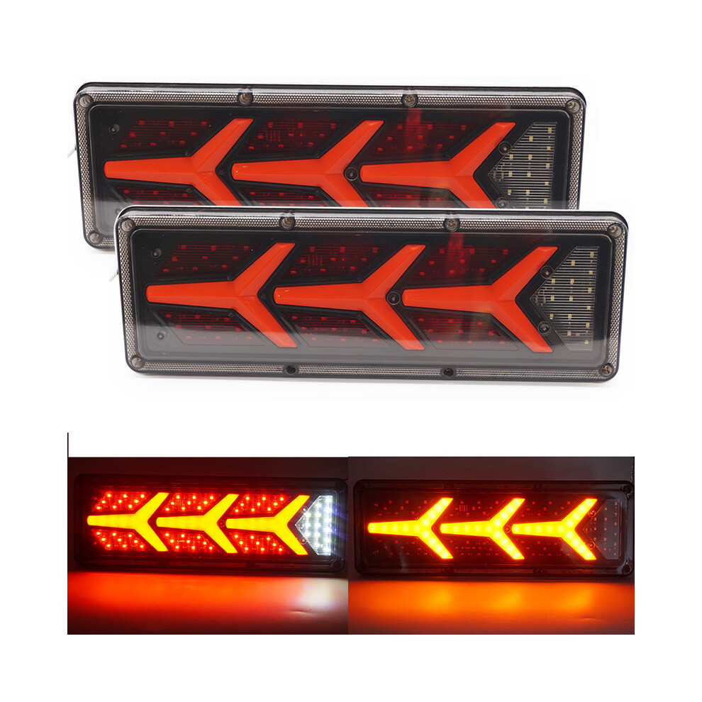(12V) 2X12v/24V Truck Led Rear Tail Trailer Warning Rear Tail Light 8751722326467