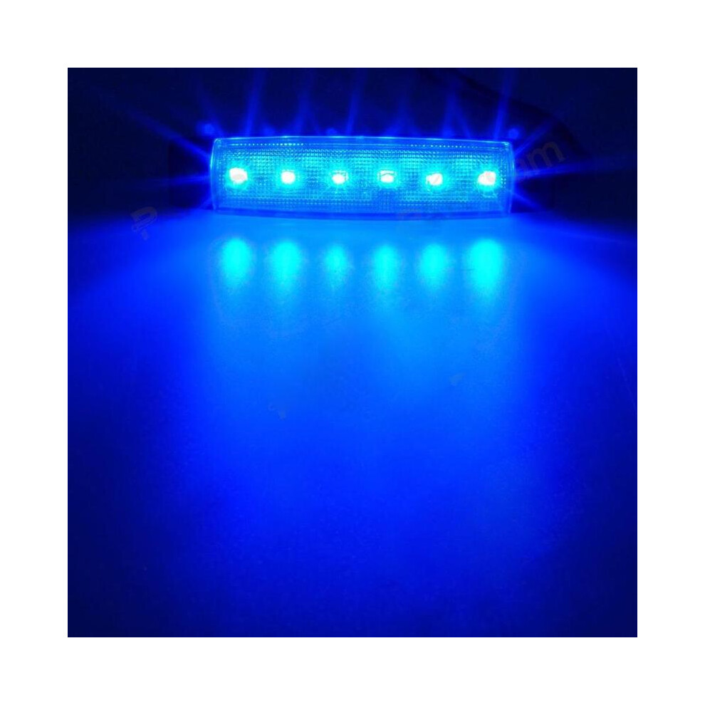 (, 24V) Car External Lights Led 12V/24V 6 Smd Led Auto Car Bus Truck Lorry Side Blue 8751722407111