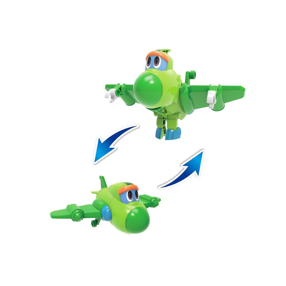 (No box Little Ping) est Min Gogo Dino ABS DeformationRemote Control Aircraft Action Figures