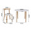 Living And Home Poplar Toddler Play Table and Chair Set 6