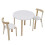 Living And Home Poplar Toddler Play Table and Chair Set 3