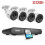 ZOSI 4MP POE CCTV System 5MP 8CH NVR Audio in Security Camera +2TB HDD 1