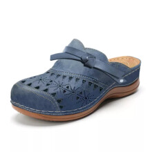(Blue, UK 6.5 (EU 41)) Women's Lightweight Slip On Shoes Work Soft Slingback Slippers Comfy Sandals