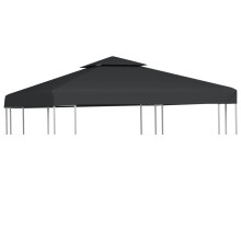 (Dark Grey) Gazebo Cover Canopy Replacement Top Garden 3 x 3m