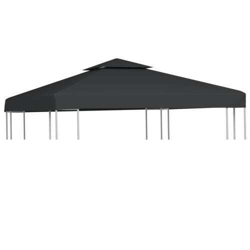 (Dark Grey) Gazebo Cover Canopy Replacement Top Garden 3 x 3m
