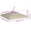 (Beige) Gazebo Cover Canopy Replacement Top Garden 3 x 3m 3