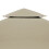 (Beige) Gazebo Cover Canopy Replacement Top Garden 3 x 3m 6
