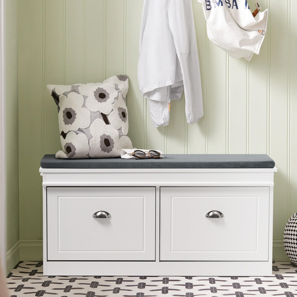 Flip Down Shoe Bench Cabinet