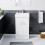 NES Home Nes Home 450mm White 2 Doors Basin Vanity Unit Bathroom Cabinet 2