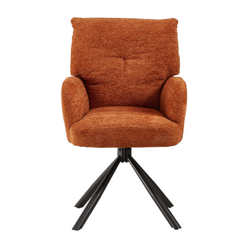 Living And Home Orange Accent Chair Office Chair No Wheels 1