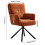 Living And Home Orange Accent Chair Office Chair No Wheels 6