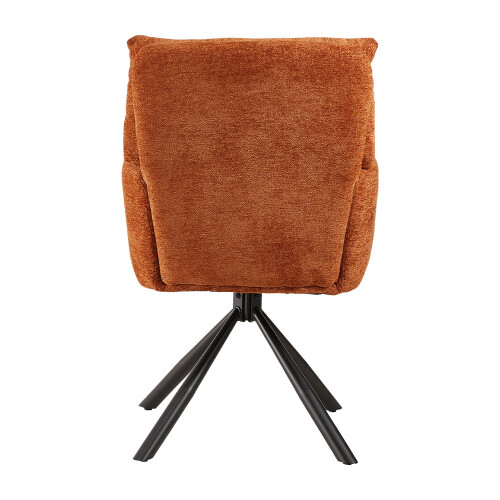 Living And Home Orange Accent Chair Office Chair No Wheels 2