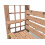 Wooden Pergola Arbour Garden Corner Bench, Armrest and Table Gerlinde 4