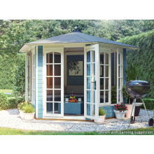 Dunster House Wooden Summerhouse 3m x 2.5m Sun Room Vantage 300