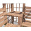 Wooden Pergola Arbour Garden Corner Bench, Armrest and Table Gerlinde 6
