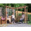 Wooden Pergola Arbour Garden Corner Bench, Armrest and Table Gerlinde 5