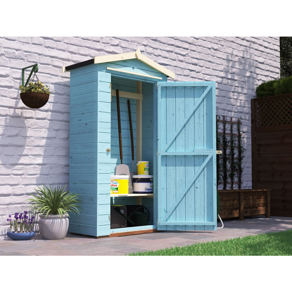 Dunster House Heavy Duty Wooden Garden Storage Shed Talia 1.5m x 0.5m