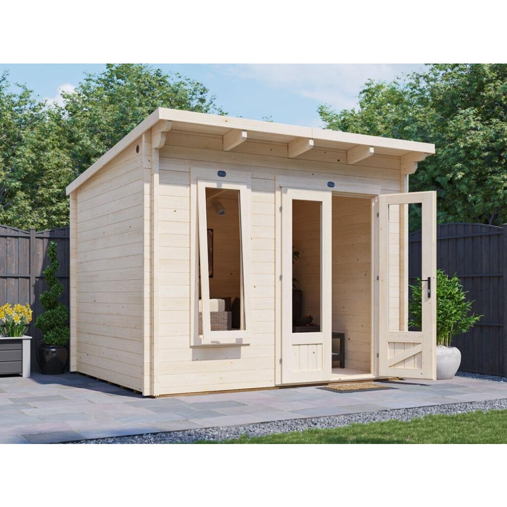 Dunster House Log Cabin Summer House Terminator 3m x 2.5m 45mm