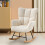 Living And Home Tufted Upholstered Rocking Chair 1