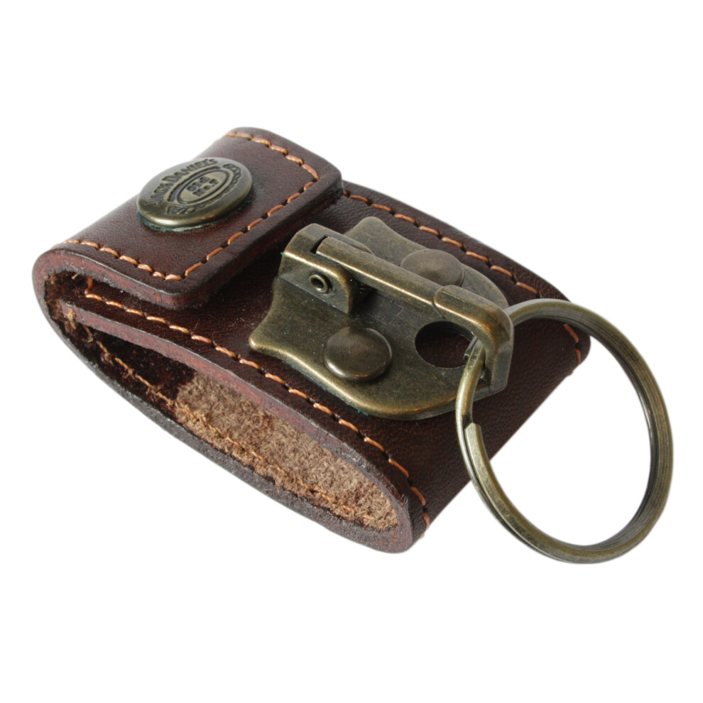 Jack Daniels Leather Keyholder For Belt (Brown)