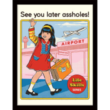 Steven Rhodes (See You Later Assholes) Framed 30 x 40cm Print