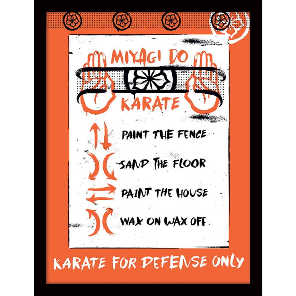 Cobra Kai S4 (Miyagi Do Karate) Framed 30 x 40cm Print