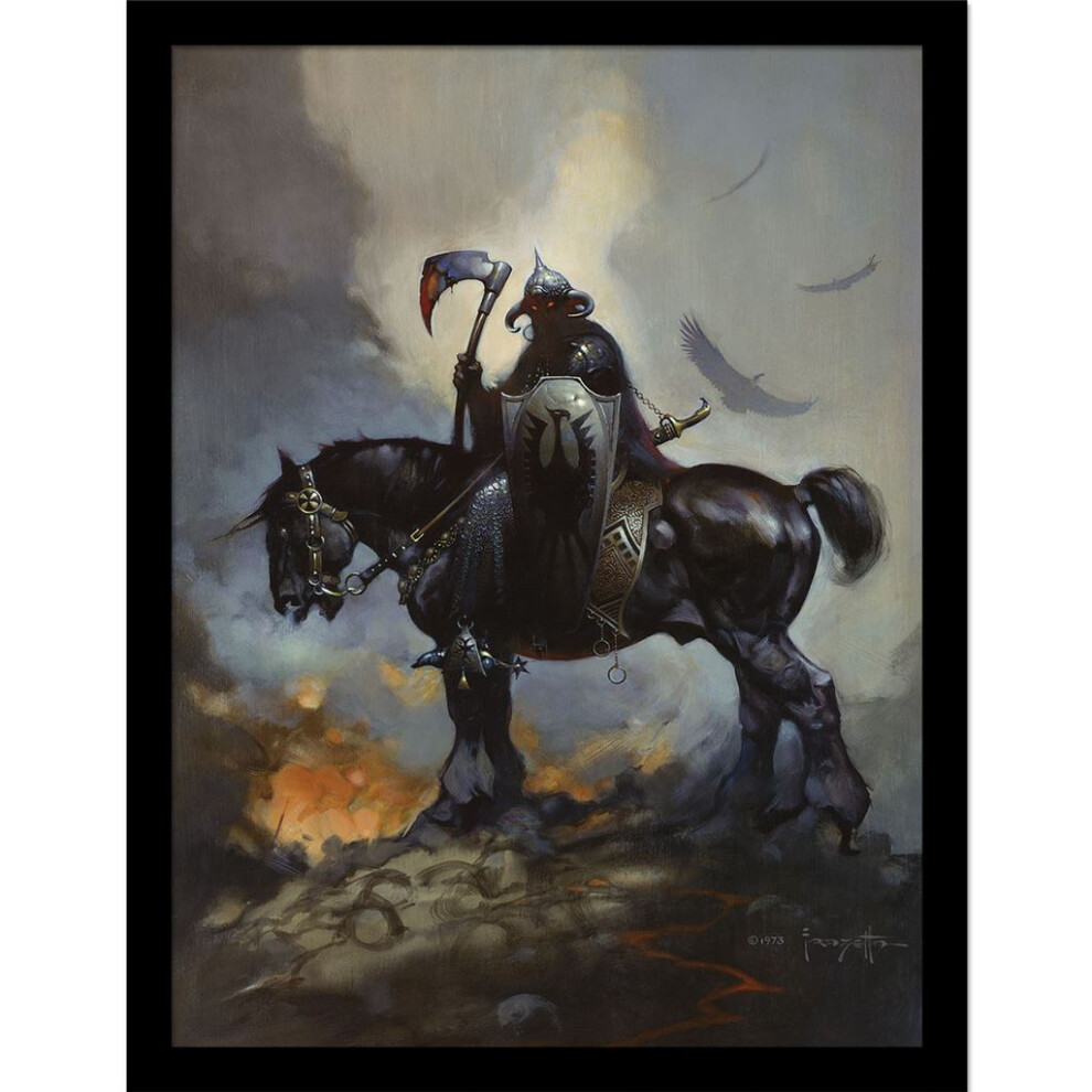 Frazetta (Death Dealer)   Framed 30 x 40cm Print