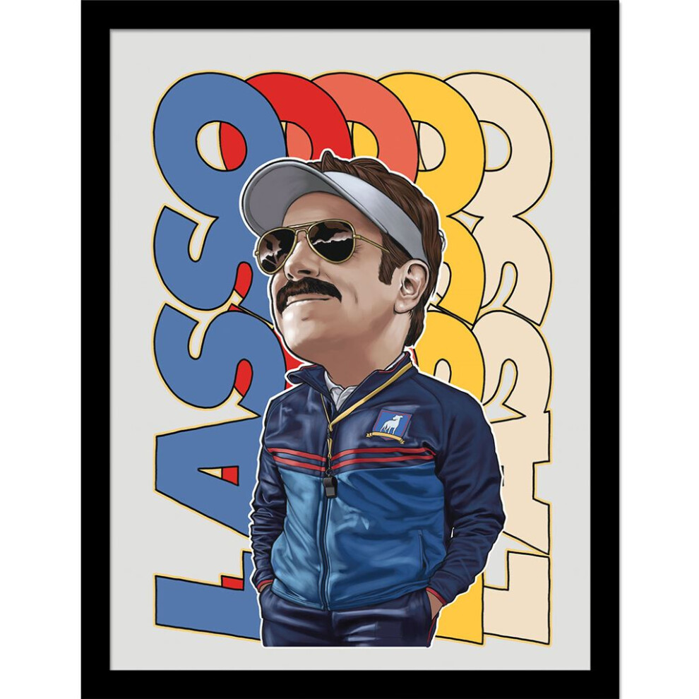Group-Tb-Tomás-Bodero-Group Ted Lasso (Bobblehead Ted) Framed 30 X 40Cm Print