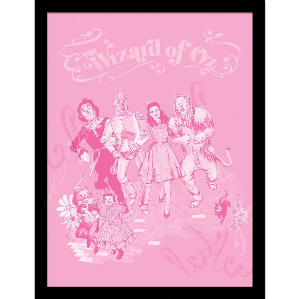 The Wizard of Oz (Pink Poster)  Framed 30 x 40cm Print