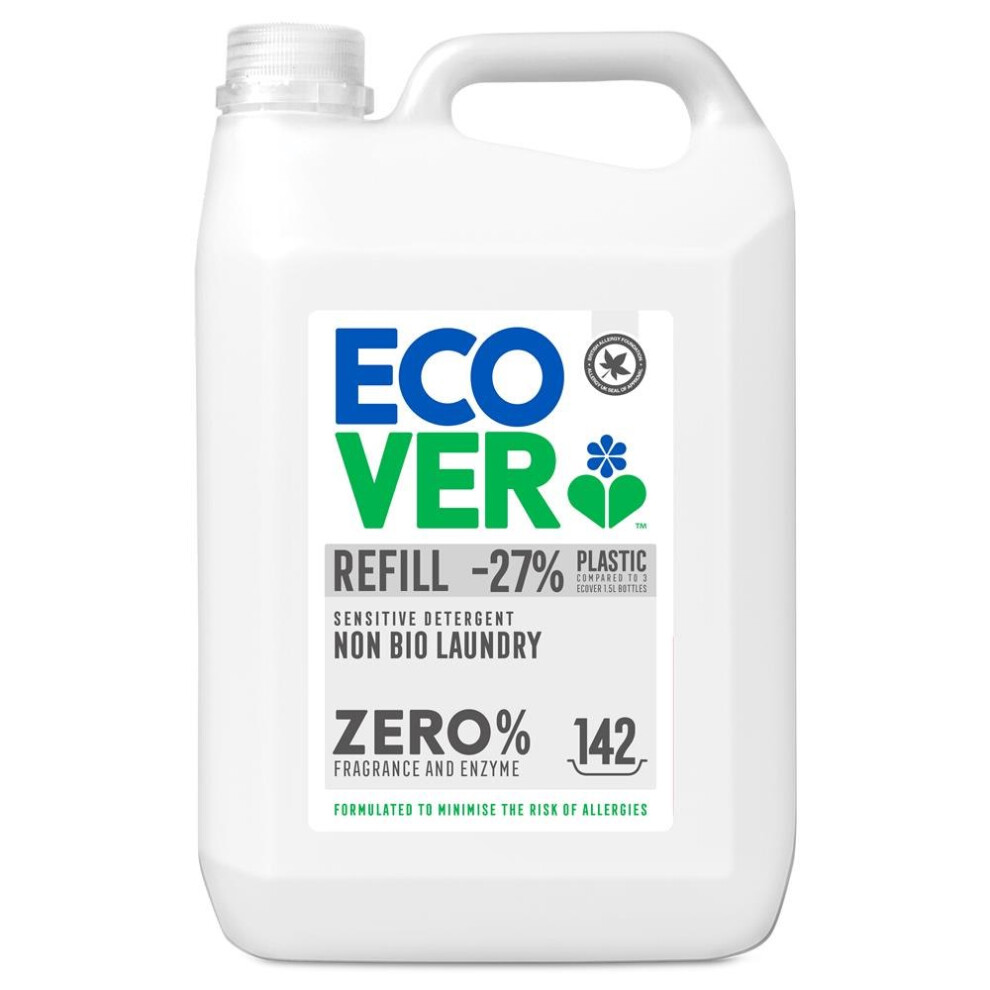 Ecover Zero Non Bio Laundry Liquid 4004387 5L