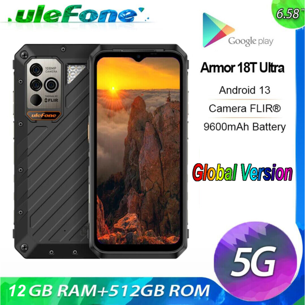 Global Ulefone Power Armor 18T Ultra (12+12)GB+512GB Thermal Imaging 5G Rugged