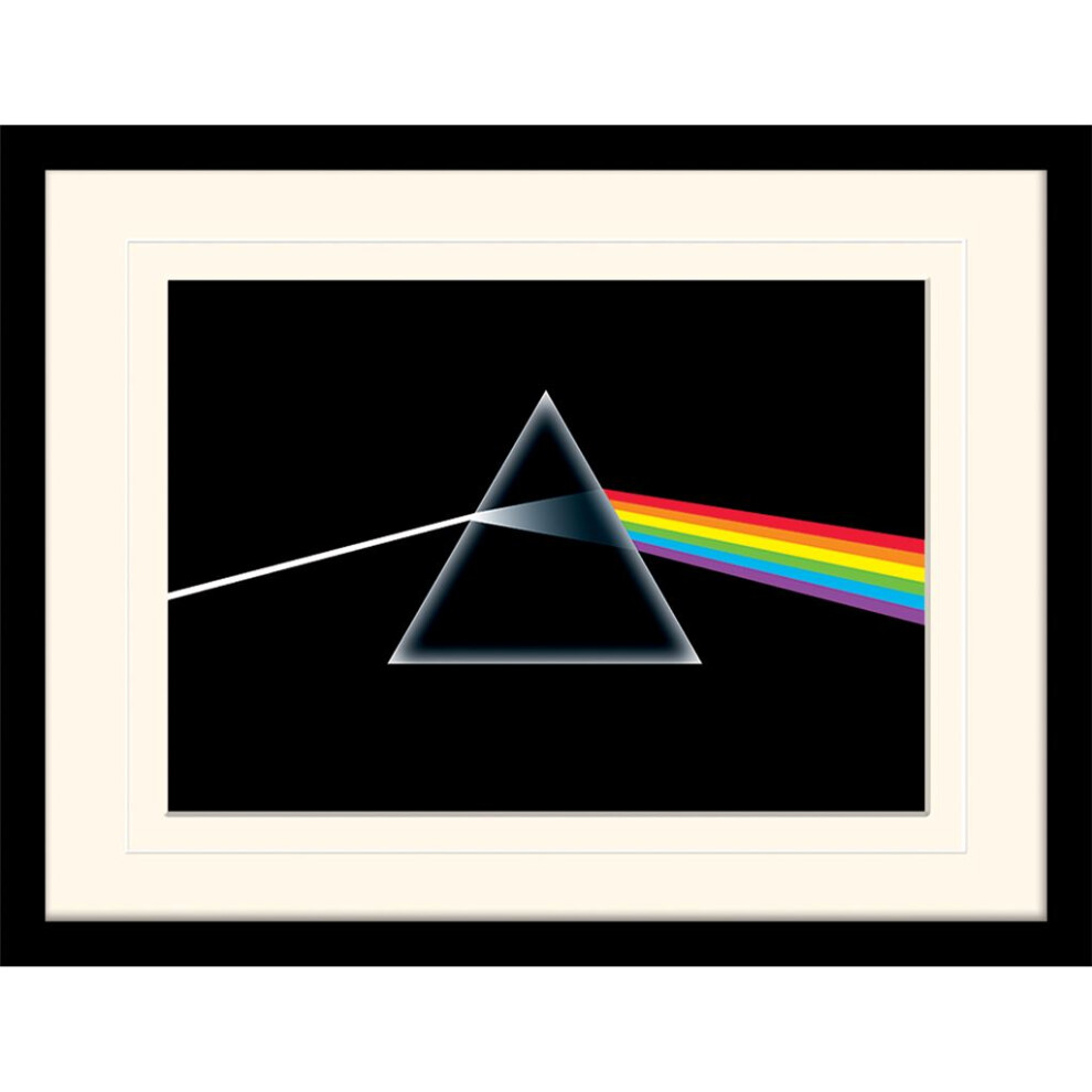 Group-Tb-Tomás-Bodero-Group Floyd (Dark Side Of The Moon) Framed 30 X 40Cm Print With Mount Pink