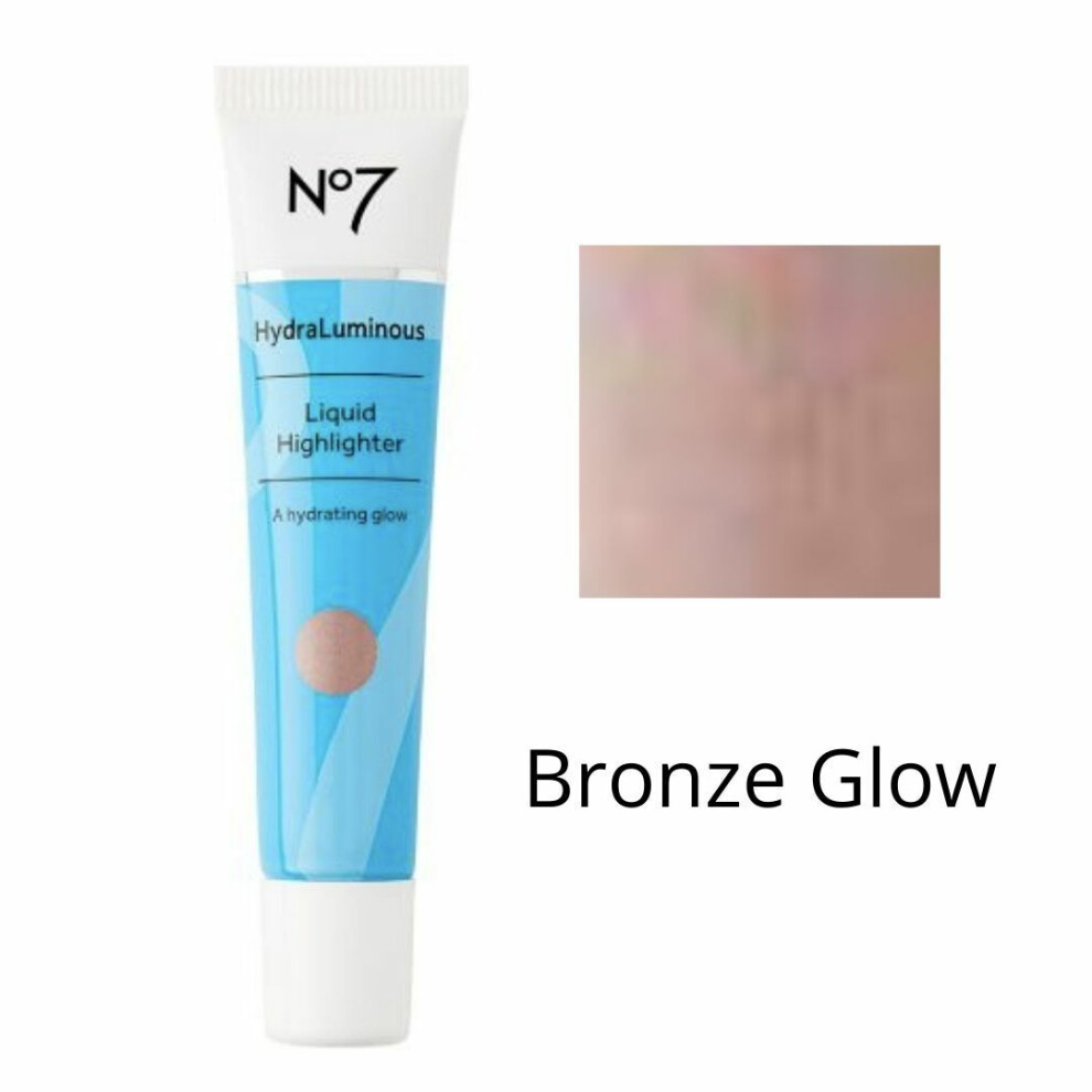 No7 HydraLuminous Liquid Highlighter Bronze Glow 15ml