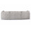 Bishop Truffle Alaska Fabric U Shape High Back Corner Sofa 3