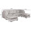 Bishop Truffle Alaska Fabric U Shape High Back Corner Sofa 6