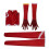 (S) 02 Cosplay Red Bodysuit Battle Jumpsuit Outfits 5