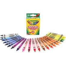 CRAYOLA Crayons, Bright Strong Colours, Multi, 24 Count (Pack of 1)