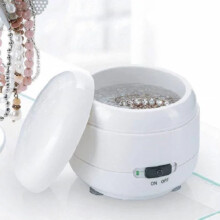 Mini Ultrasonic Cleaner For Dentures, Jewelry & Retainer | Portable Cleaning Low Noise Machine | Polishing Jewelry, Rings, Watches, Earrings