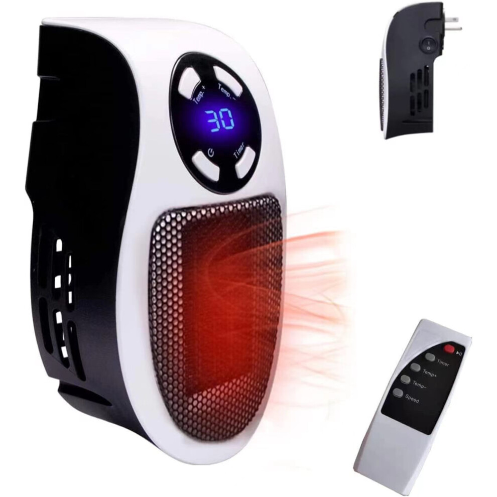 Mini Plug-in Wall Heater with Digital Timer