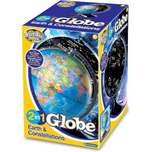 Brainstorm Toys E2001 Light Up 2 in 1 Globe Earth Constellations, Multicolor