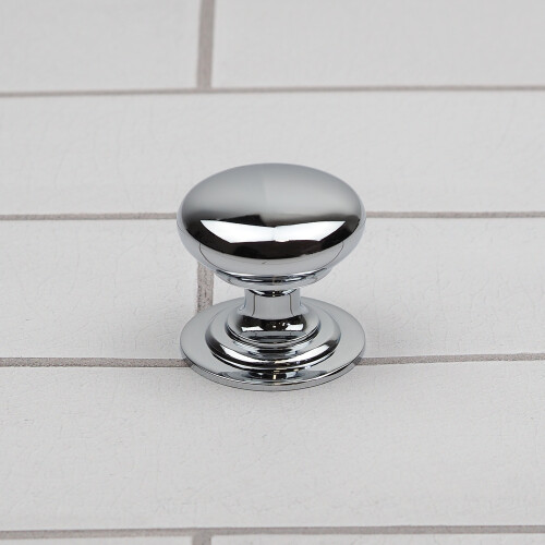 Polished Chrome Knob 42mm Traditional Pull 1