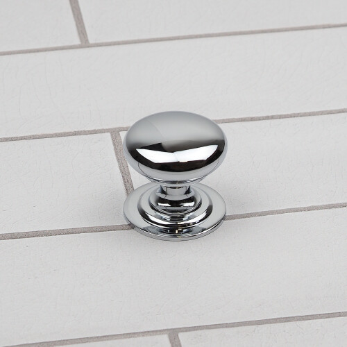 Polished Chrome Knob 42mm Traditional Pull 2