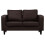 Box Brown Leather 2+1 Seater Sofa Set 2