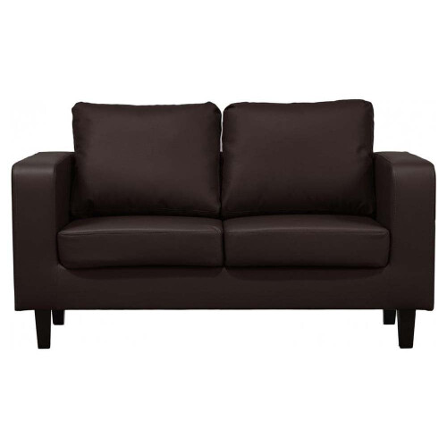 Box Brown Leather 2+1 Seater Sofa Set 1