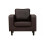 Box Brown Leather 2+1 Seater Sofa Set 3