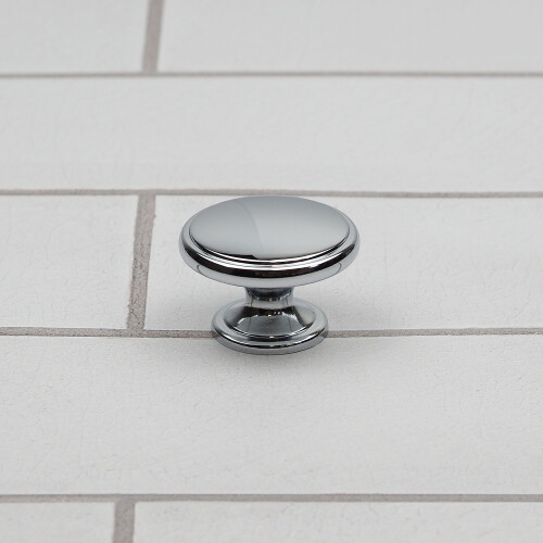 (38mm Knob) Polished Chrome Kitchen Cabinet Handle & Knob